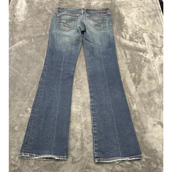 Catch A Fire Bootcut Leg Jeans Women's 26 Blue Low Rise New Forever Rinse Pants - Picture 7 of 15